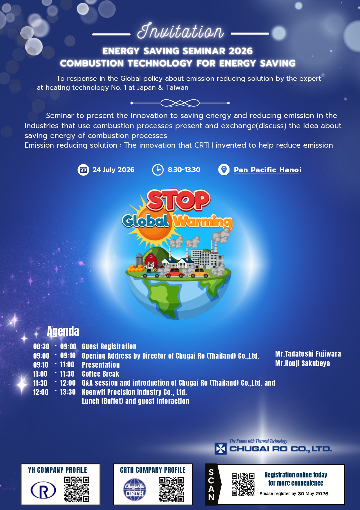 Invitation to Energy Saving Seminar 2026: Combustion Technology for Energy Saving